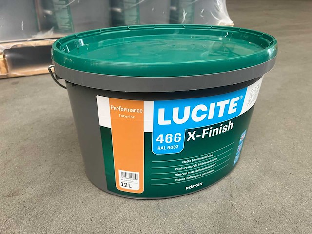 Dörken lucite - x-finish - pot verf 12l ral9003 (24x) - afbeelding 1 van  4