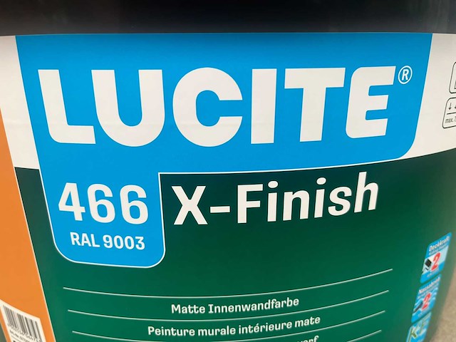 Dörken lucite - x-finish - pot verf 12l ral9003 (24x) - afbeelding 2 van  4
