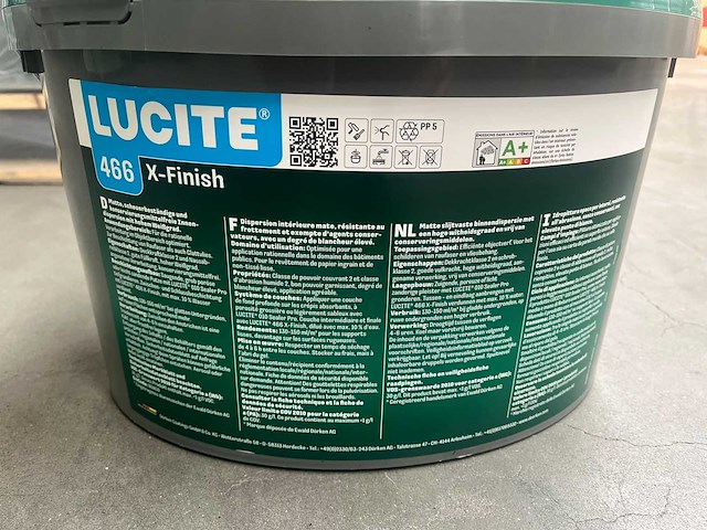 Dörken lucite - x-finish - pot verf 12l ral9010 (24x) - afbeelding 3 van  4