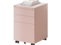 Dossierkast - rollende sokkel - mobiel kantoorkastje met 3 lades - afbeelding 1 van  7