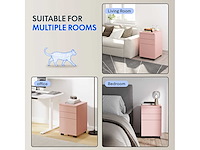 Dossierkast - rollende sokkel - mobiel kantoorkastje met 3 lades - afbeelding 5 van  7