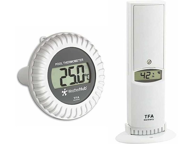 Dostmann weatherhub thermo-hygro-sender met poolsender - afbeelding 1 van  2