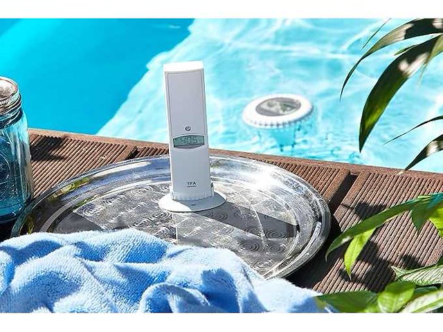 Dostmann weatherhub thermo-hygro-sender met poolsender - afbeelding 2 van  2