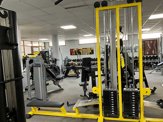 Double row station fitness gym equipment - afbeelding 4 van  11