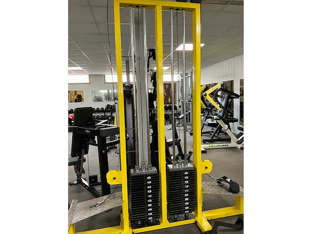 Double row station fitness gym equipment - afbeelding 9 van  11