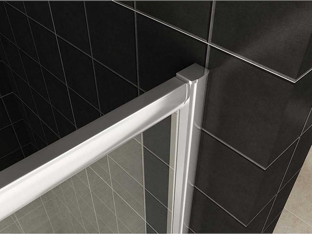 Douchecabine kwartrond 90x90x190cm 5mm antikalk veiligheidsglas met nano coating helder glas - afbeelding 2 van  2