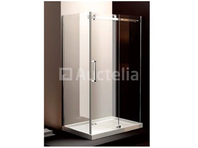 Douchecabine met schuifdeur 120x80x200 cm - incl. douchebak - afbeelding 2 van  2