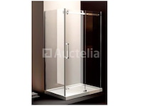 Douchecabine met schuifdeur 120x80x200 cm - incl. douchebak - afbeelding 2 van  2