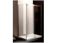 Douchecabine met schuifdeur 120x80x200 cm - incl. douchebak - afbeelding 1 van  2