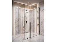 Douchecabine moderaz 90 x 90 x 190 cm - zwart - nano coating - 8mm - afbeelding 2 van  3
