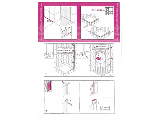 Douchedeur kermi walk-in - afbeelding 6 van  8