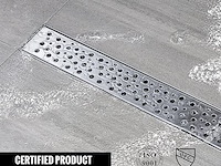 Douchegoot rvs 100cm ultraplat met sifon - afbeelding 4 van  7