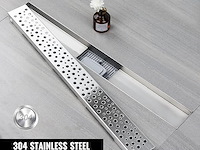 Douchegoot rvs 100cm ultraplat met sifon - afbeelding 6 van  7