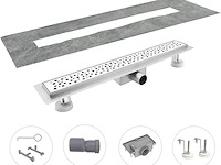 Douchegoot rvs 100cm ultraplat met sifon - afbeelding 3 van  7