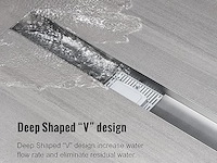 Douchegoot rvs 100cm ultraplat met sifon - afbeelding 7 van  7