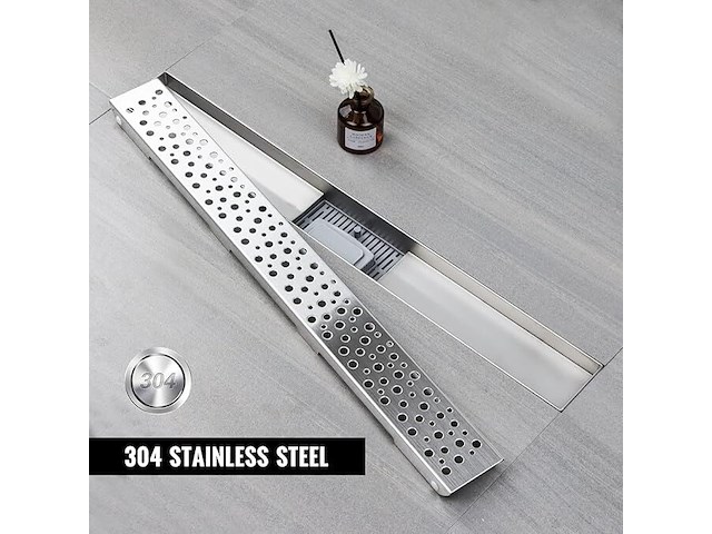 Douchegoot rvs 100cm ultraplat met sifon - afbeelding 2 van  4