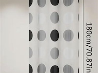 Douchegrdijn 120x180cm met ringen - afbeelding 1 van  1
