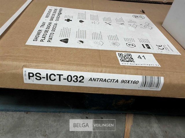 Douchevlak composiet b10 antraciet - afbeelding 2 van  2