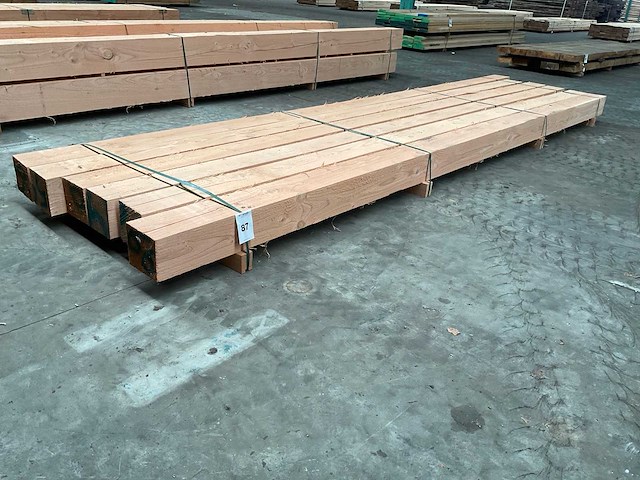 Douglas balken 150x150 mm (6x) - afbeelding 1 van  5