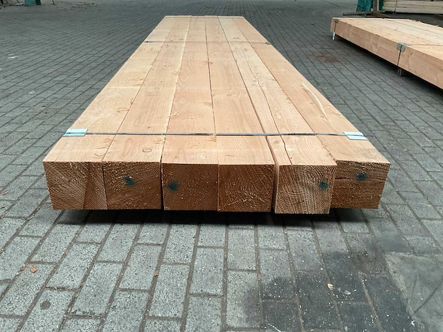 Douglas balken 200x200 mm (6x) - afbeelding 3 van  5