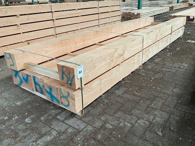 Douglas balken 200x200 mm (7x) - afbeelding 1 van  5