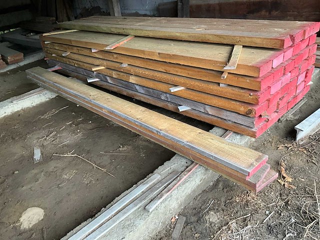 Douglas balken (40x) + divers grenen hout - afbeelding 5 van  9