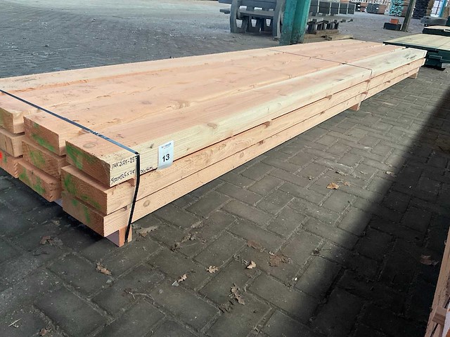 Douglas balken 75x220 mm (12x) - afbeelding 1 van  5