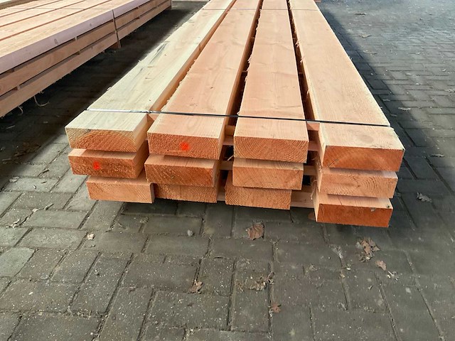 Douglas balken 75x220 mm (12x) - afbeelding 4 van  5