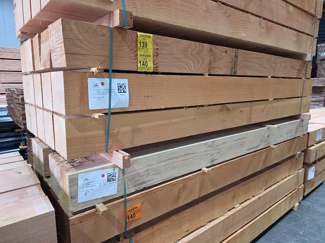 Douglas balken fijnbezaagd 3000x200x200mm (5x) - afbeelding 4 van  4