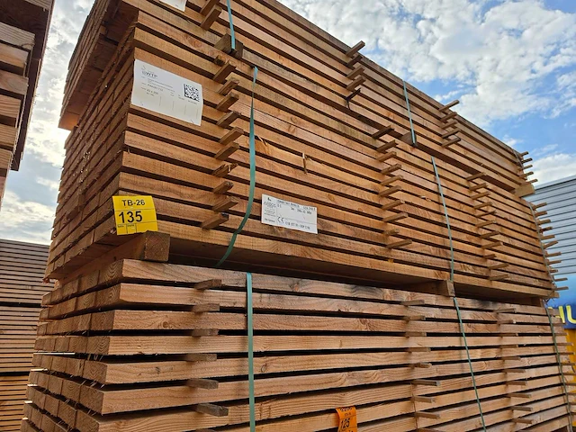 Douglas balken fijnbezaagd 3000x200x43mm (60x) - afbeelding 4 van  4