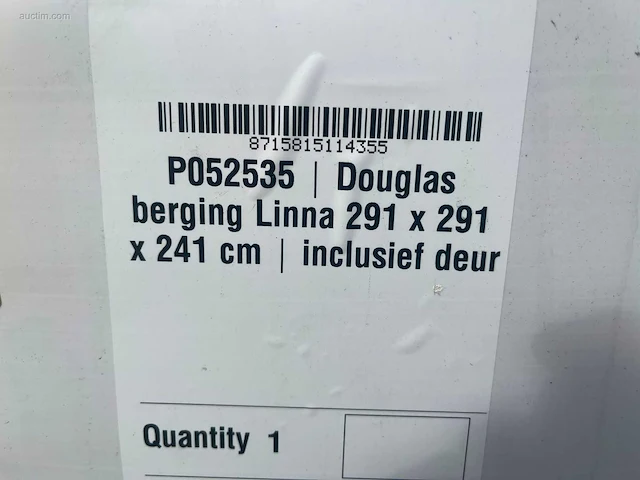 Douglas berging linna 291x291x241 cm tuindeco - afbeelding 5 van  6