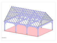 Douglas buitenkamer -carport 7x10 - afbeelding 12 van  15