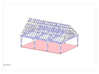 Douglas buitenkamer -carport 7x10