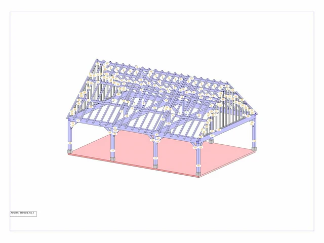 Douglas buitenkamer -carport 7x10 - afbeelding 9 van  15