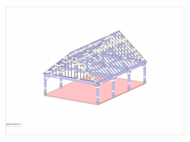 Douglas buitenkamer -carport 7x10 - afbeelding 10 van  15