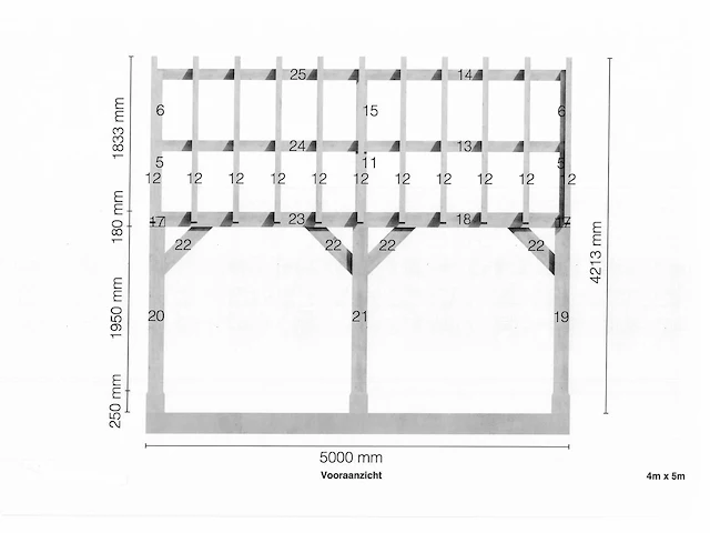 Douglas buitenkamer 4x5 - afbeelding 7 van  11