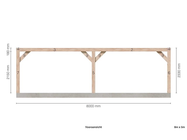 Douglas buitenkamer 5x8 - afbeelding 7 van  13