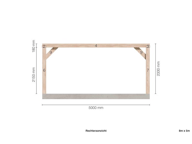 Douglas buitenkamer 5x8 - afbeelding 8 van  13