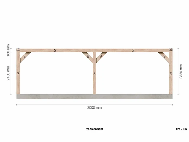 Douglas buitenkamer 5x8 - afbeelding 7 van  13