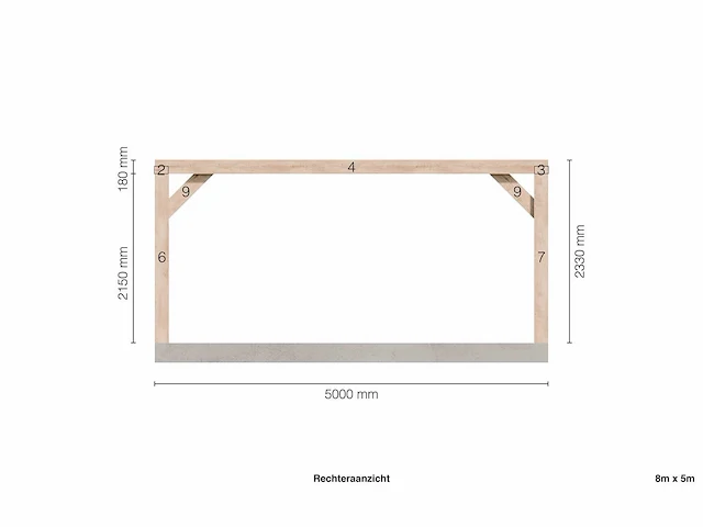 Douglas buitenkamer 5x8 - afbeelding 8 van  13