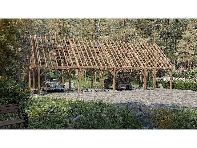 Douglas carport 6x15 - afbeelding 1 van  15