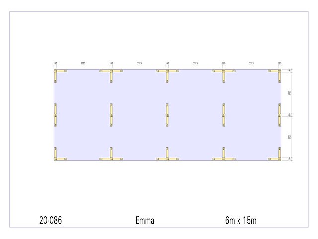 Douglas carport 6x15 - afbeelding 9 van  15