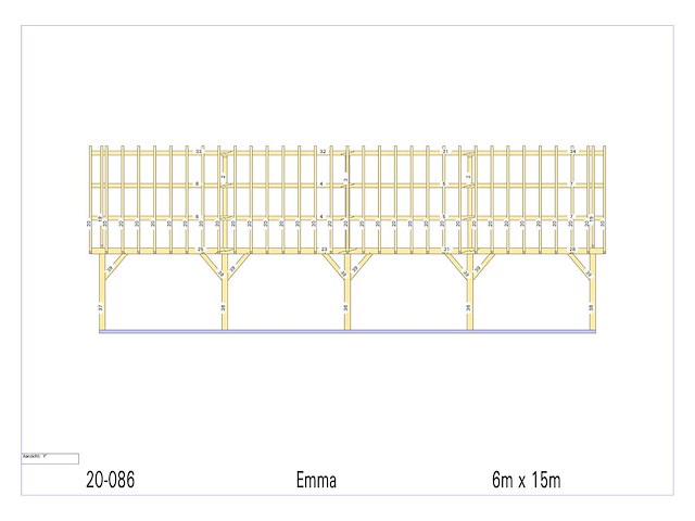 Douglas carport 6x15 - afbeelding 13 van  15