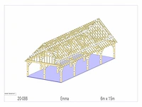 Douglas carport 6x15 - afbeelding 11 van  15