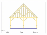 Douglas carport 6x15 - afbeelding 12 van  15