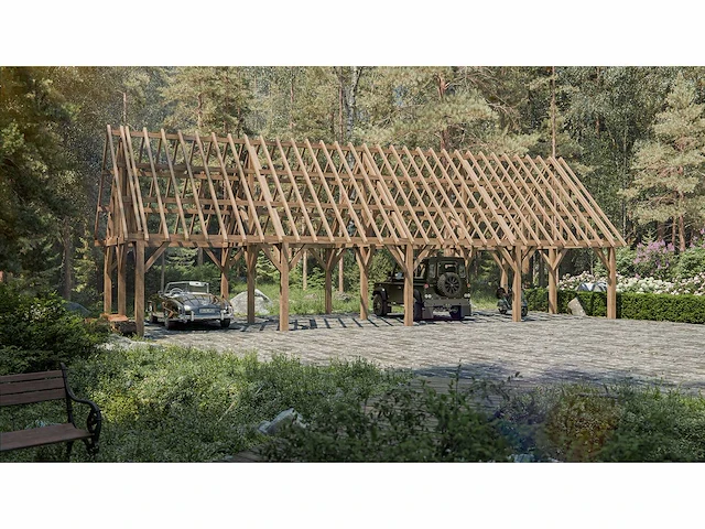 Douglas carport 6x15 - afbeelding 1 van  15