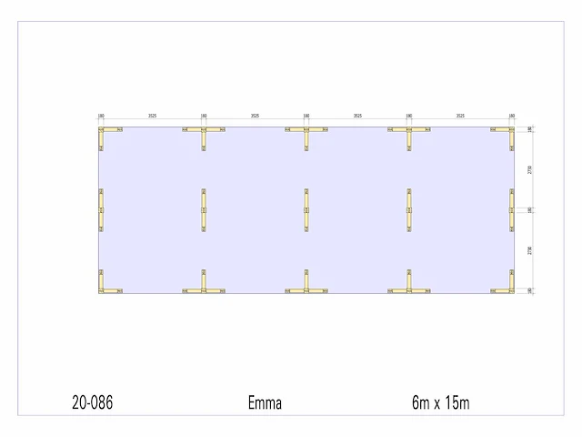 Douglas carport 6x15 - afbeelding 9 van  15
