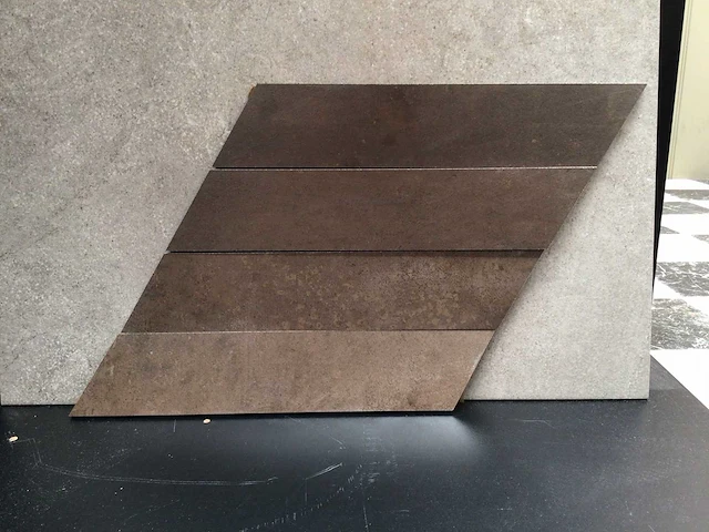 Douglas en jones metal corten mat vloertegel 29x34 cm 16,57 m² - afbeelding 2 van  6