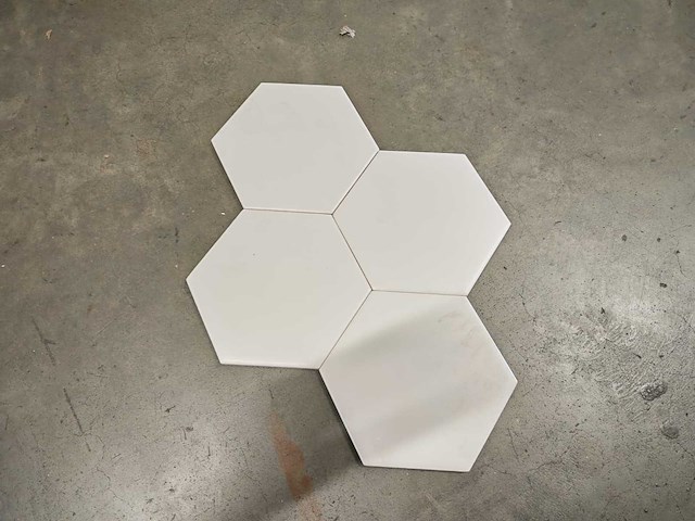Douglas en jones vintage blanco hexagon mat 15x17 cm tegel 6,84 m² - afbeelding 4 van  7