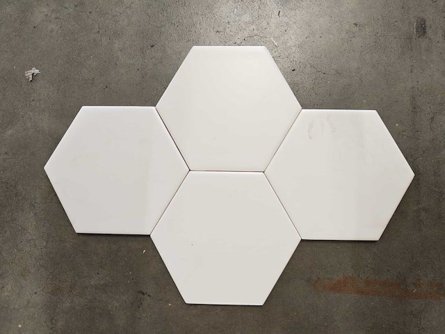 Douglas en jones vintage blanco hexagon mat 15x17 cm tegel 6,84 m² - afbeelding 1 van  7